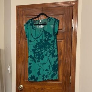 Old Navy Teal Floral Mini Dress